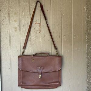 Jack George’s messenger leather bag